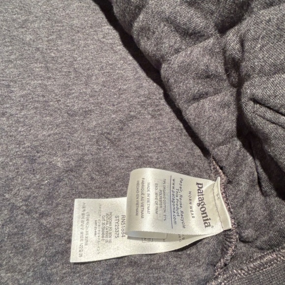 Patagonia Organic Cotton Quilt Full-Zip Hoodie - Men's Medium, in Charcoal - Picture 7 of 11